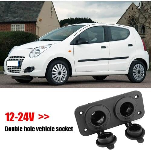 Dual Port Car Cigarette Lighter Socket Splitter USB Chargers Plug Charger Power Outlet Adapter for Car Boat Motorcycle Truck