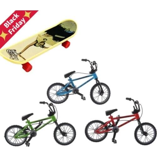 Mountain Bike Fixie Bicycle Skateboard Toy Mini Fuctional Finger BMX Toys Creative Game Workmanship Toy Gift New Random Color