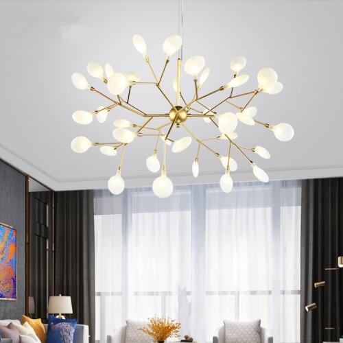 Firefly Chandelier Modern Postmodern Living Room Decorative Lamp Iron LED Suspension Dining Room Bedroom Decor Pendant Lamp