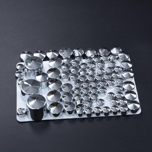 Lot Chrome ABS Bolt Toppers Cap Cover Set For Harley Softail Twin Cam 1984-2006