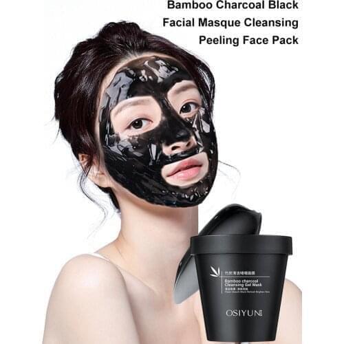 Blackhead Removal Bamboo Charcoal Black Mask Deep Cleansing Peel Off Mask Pores Acne Treatment Oil-control