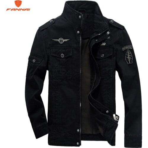 2019 NEW Jacket Men Black khaki army green 3 colors Military Mens jacket M-5XL 6XL Plus size Casual man Jackets Army clothes