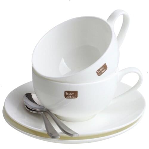 Chinese Bone Porcelain Coffee Cup Set Elegant Tea Cup White Porcelain White Ceramic Coffee Cups Plain White Tea Cups Set HH50BD