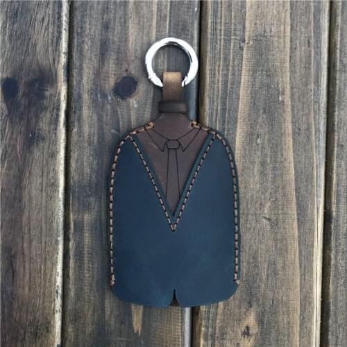 New Genuine Leather Crazy Horse Leather Women Men Key Bag Male Car Universal Belt Keychain fashion womens car key holder wallet