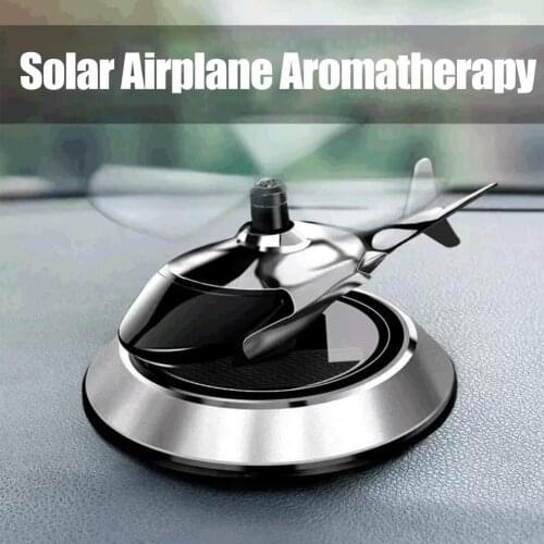 Car Air Freshener Solar Airplane Car Perfume Fragrance Auto Rotation Air Auto Aromatherapy Flavoring Car Interior Accessories