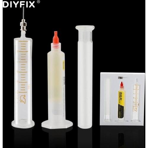 10cc BGA Flux Paste Soldering Tin Cream Welding Oil High Grade Needle Squeeze Tube Solder Resist for Mobile Phone Maintenance