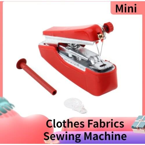1pcs Hot Selling Useful Portable Needlework Cordless Mini Hand-Held Clothes Fabrics Sewing Machine