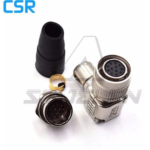 Camera power plug 12 pin 90 degree elbow, Hirose Connector 12pin Plug and socket , HR10A-10P-12S/HR10A-10R-12P