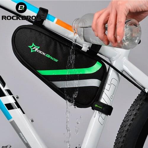 ROCKBROS Waterproof Bicycle Bags Triangle Bike Front Tube Bag Frame Cycling Bag Tools Pannier Bike Accessories Bicycle Bag