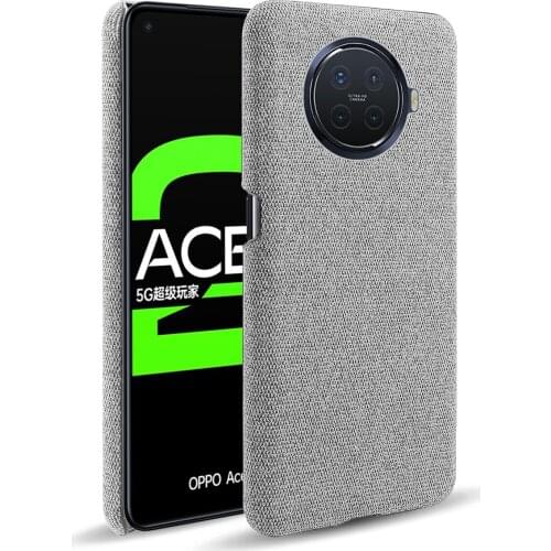 Cloth Cases For OPPO ACE2 Case Slim Retro Cloth Hard Phone Cover for OPPO ACE2 OPPOACE2 PDHM00 6.55" Funda Capa Coque