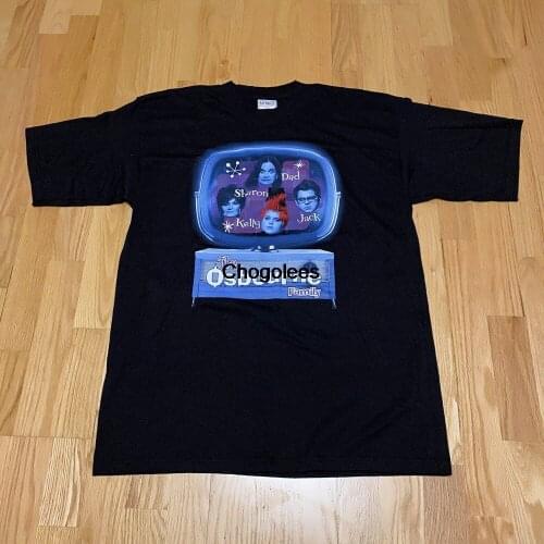 Vintage The Osbourne Family MTV Television Show Black Promo Allsport T Shirt size Large