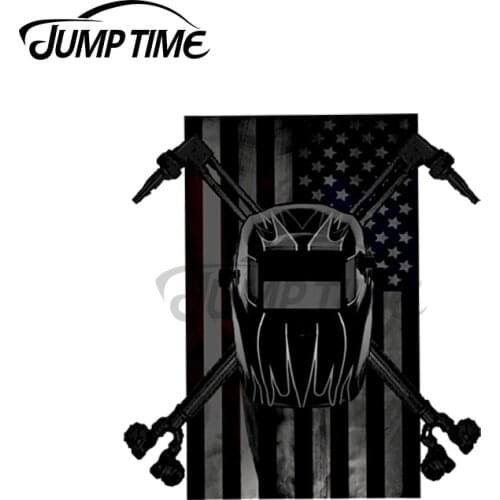 Jump Time 13 x 5.3cm For Welding Helmet Car Sticker Windshield Trunk Toolbox Decal Refrigerator Personality Vinyl Car Wrap