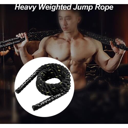 High Quality Men Professional Weight Skipping Rope Physical Fitness Equipment Wear-resistant Braided Ropes Gym Strength Trainig