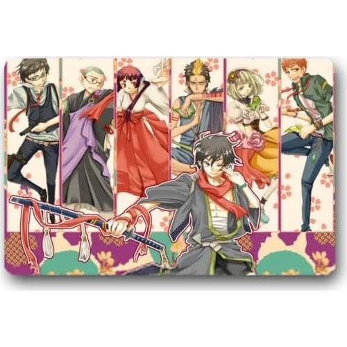 Suede bath mat toilet carpet door mat Ao no Exorcist bathroom rug kitchen carpets bedroom floor absorbent outdoor doormat