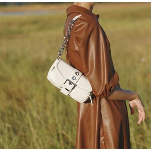 Women Bag 2021 New PU Bucket Chains Lock Fashion Solid Shoulder Bag Handbag Purse Euro-America Style High Quality Luxury bag