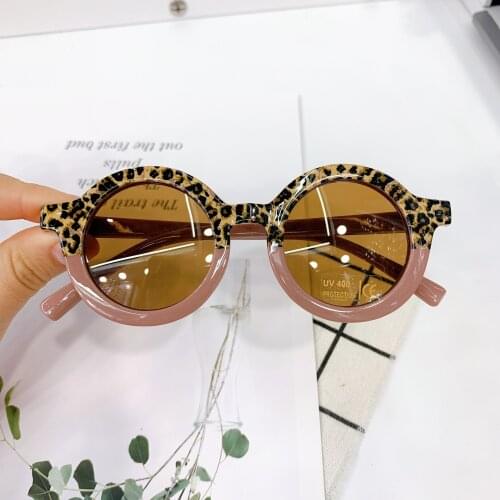 2021 Fashion Round Kids Sunglasses Girls Children Goggle Baby Boys Anti-UV Sun Glasses Shades Colorful UV400 Eyewear
