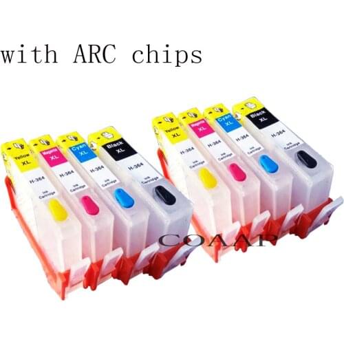 8 Cartridges For Compatible HP 364 XL Photosmart Wireless B109a B109d B109f B109n Plus B209a B209c B210a Printer