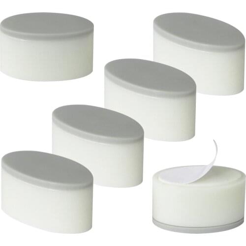 6pcs Toilet Seat Bumpers Cover Lifter Kit with Strong Self Adhesive Solution for the Gap after Install the Bidet Attachment