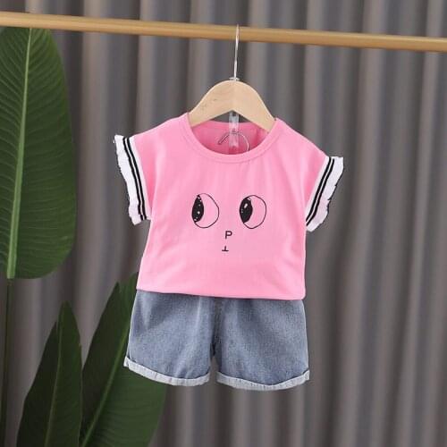 Kids Clothes Suit New Summer Children Boy Girls Cartoon T Shirt Shorts 2Pcs/sets Baby Toddler Fashion Clothing Infant Sportswear