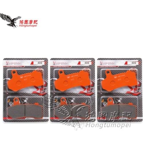 Motorcycle Front Rear Brake Pads Disks For Harley Davidson Road King Street Road Glide Electra Glide FLHR FLHX FLTR 2008-2017