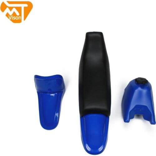 Motorcycle Accessories Plastics Kit Seat Body Fender Gas Tank Cap Cover Kit For YAMAHA PW50 PW 50