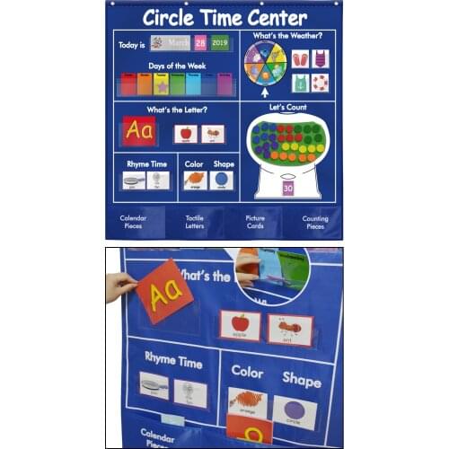 Circle Time Center Multi Learning Materials for Kids Learning Teacher Teaching