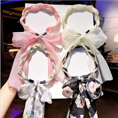Square Silk Bandana Scarf Bohemia Women Ribbon Hairbands Streamers Bow Hair Rope Ties Holder Ponytail Hair Accessories Gifts