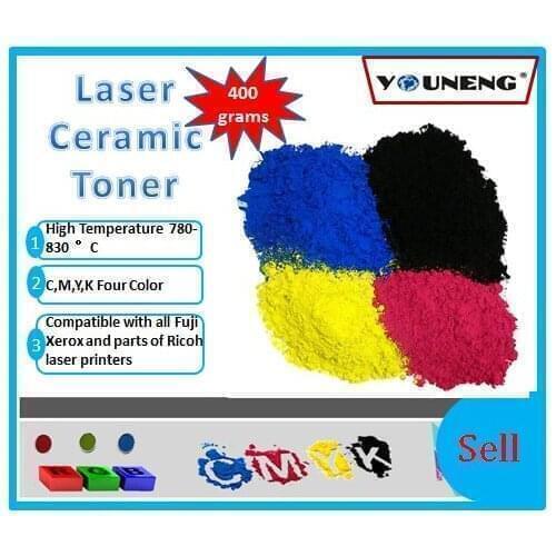 Compatible bulk laser ceramic toner for xerox 6510 6500 215 color copier,ceramic toner powder CMYK 100g/color 400g