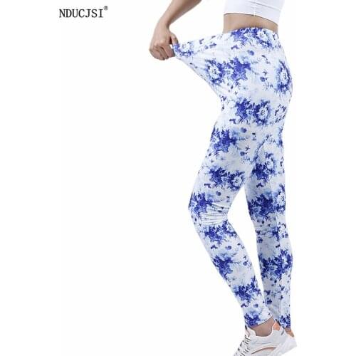 NDUCJSI Sexy Women Legging Printing Fitness leggins Fashion Slim Legins High Waist Pants Spandex New Casual Slim Skinny Elastic