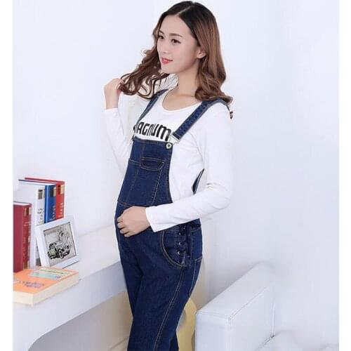 Fashion Comfortable Denim Maternity Bib Overall Pants Jeans For Pregnant Women Jumpsuits Suspenders Trousers Uniforms Jeans 2019