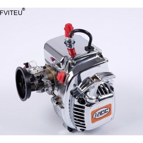 FVITEU 32cc chrome engine motor set with Walbro 1107 and NGK plug spark for 1/5 HPI 5b ss 5t 5sc rovan king motor