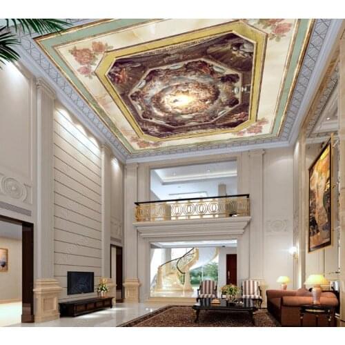 3d ceiling murals European style home improvement kitchen Living room bedroom wallpaper 3d ceiling mural wallpaper for walls 3 d