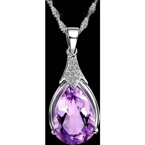 YPAY8 Fashion Hot Sale Brand 925 Sterling Silver Ladies Beach Necklace Slide Pendant Mobile Stone Ladies Autumn Winter Jewelry