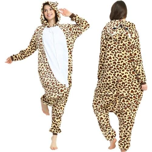 Man Leopard Printed Kigurumi Unisex Unicorn Pizama Woman Unicorn Pajama Adulto Pijamas Fashion Sleepwear Homewear