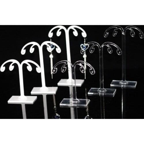 Retail Flower Acrylic Earring Display Rack Earring Studs Holder Earring Showing Stand Earring Organizer 3pcs/set