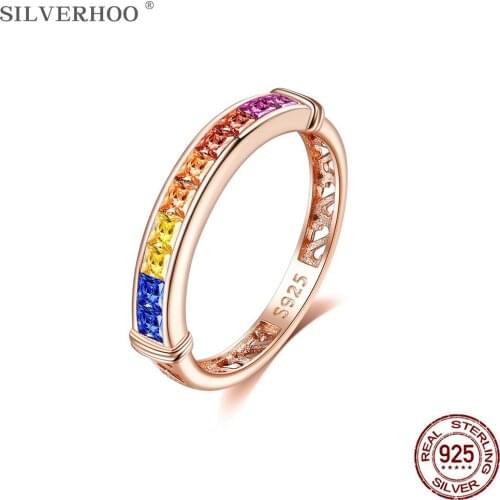SILVERHOO Women's Gold Rings