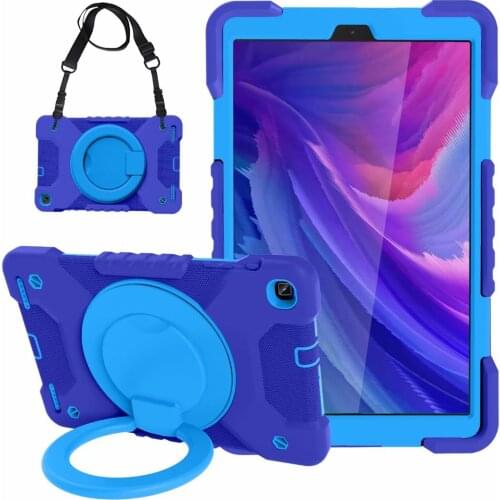 Heavy Duty Case For Samsung Galaxy Tab A 10.1'' 2019 T510 SM-T510 SM-T515 Cover Shoulder Strap Silicone PC Case For SM-T510 T515