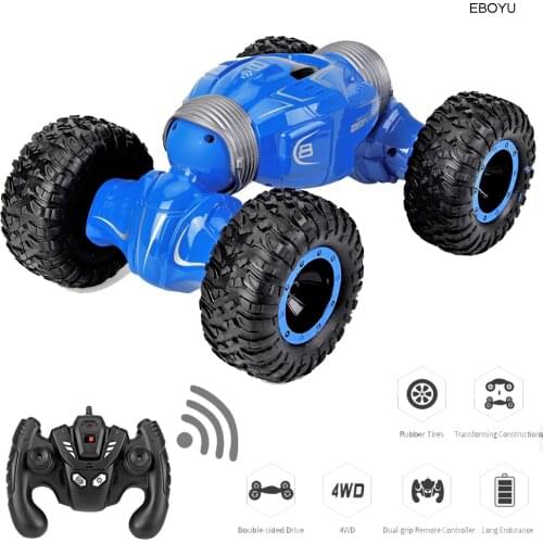 JJRC Q70 RC Car 2.4Ghz 1:16 RC Stunt Car 4WD 15km/h Double-sided Fip Deformation Climbing RC Monster Rock Crawler