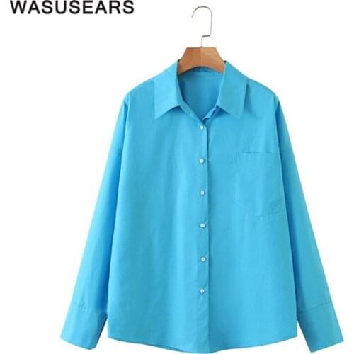 Синие блузки Wasusears China At AliExpress