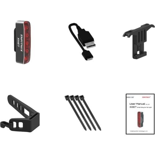 XfitET Auto Start Stop Brake Sensing Flashlight Smart Bike Tail Light Rechargeable Waterproof LED Bicycle Rear Taillight