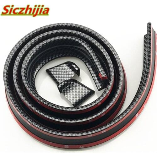 1.5m carbon fiber rear spoiler wing lip 3D sticker for Honda CRV Accord Odeysey Crosstour FIT Jazz City Civic JADE Crider