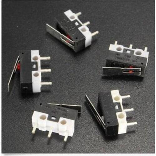 10Pcs Limit Switch Push Button Switch 1A 125V AC Mouse Switch 3Pins Micro Switch