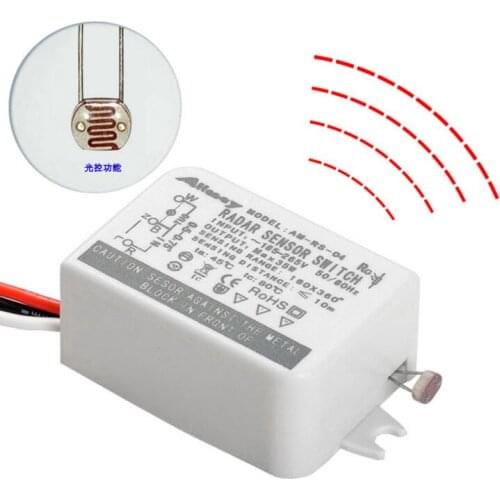 10pcs one lot 35W Circular Radar Microwave induction sensor switch switches for led light