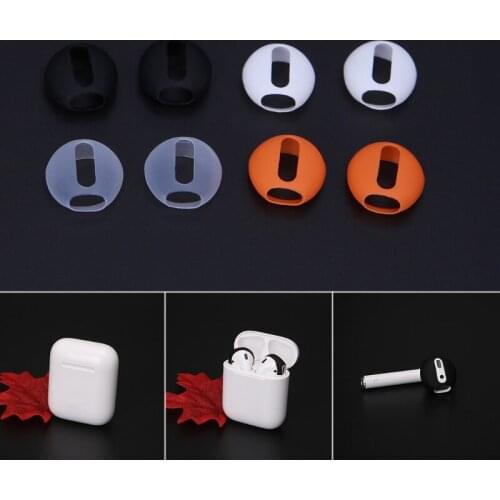 2 Pairs Ultrathin Silicone Earbuds Eartips Cover Upgraded for airpods Earphones