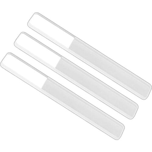 200Pcs/Lot Transparent Manicure Nail Polishing Strip Nano Glass Nail File Square Polishing Strip Nail Rubbing Strip HA2182