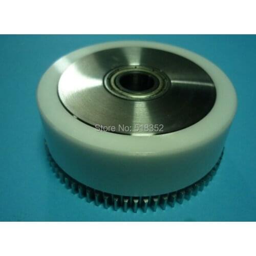 3052991(3052772) S414 White Ceramic Sodick SSG Main Roller B Assembly Set with Gear and Bearing, WEDM-LS Wire Cutting Wear Parts