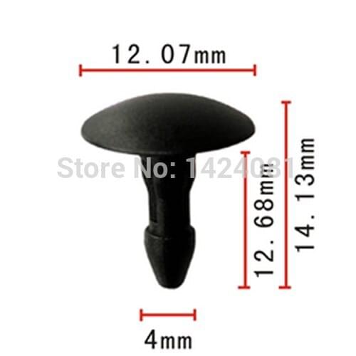 500x OEM Nylon for #90676-SR4-003 Reveal Moulding Pin Retainer Clip 90676SR4003