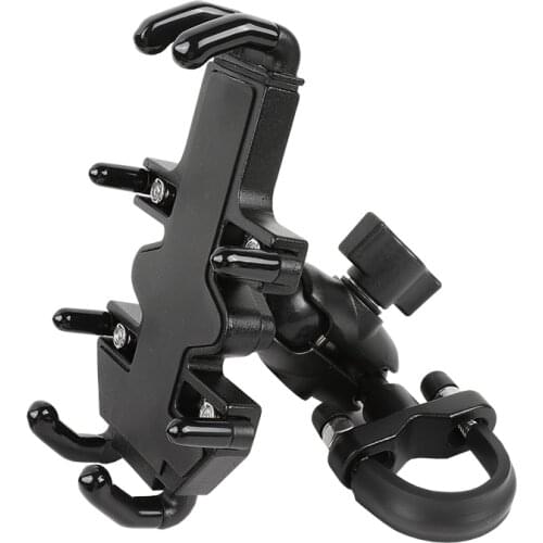 Aluminum Motorcycle mobile phone holder handlebar fixed riding accessories GPS navigation bracket compatible with RAM Mounts