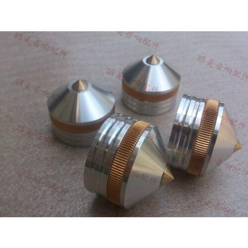 High quality aluminum audio amplifier foot aplifier chaiss Spikes tripod 39*33mm Ottomans Shock pads for amplifier case