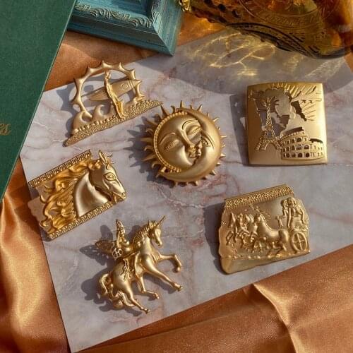 Aomu Gold Brooches For Clothes